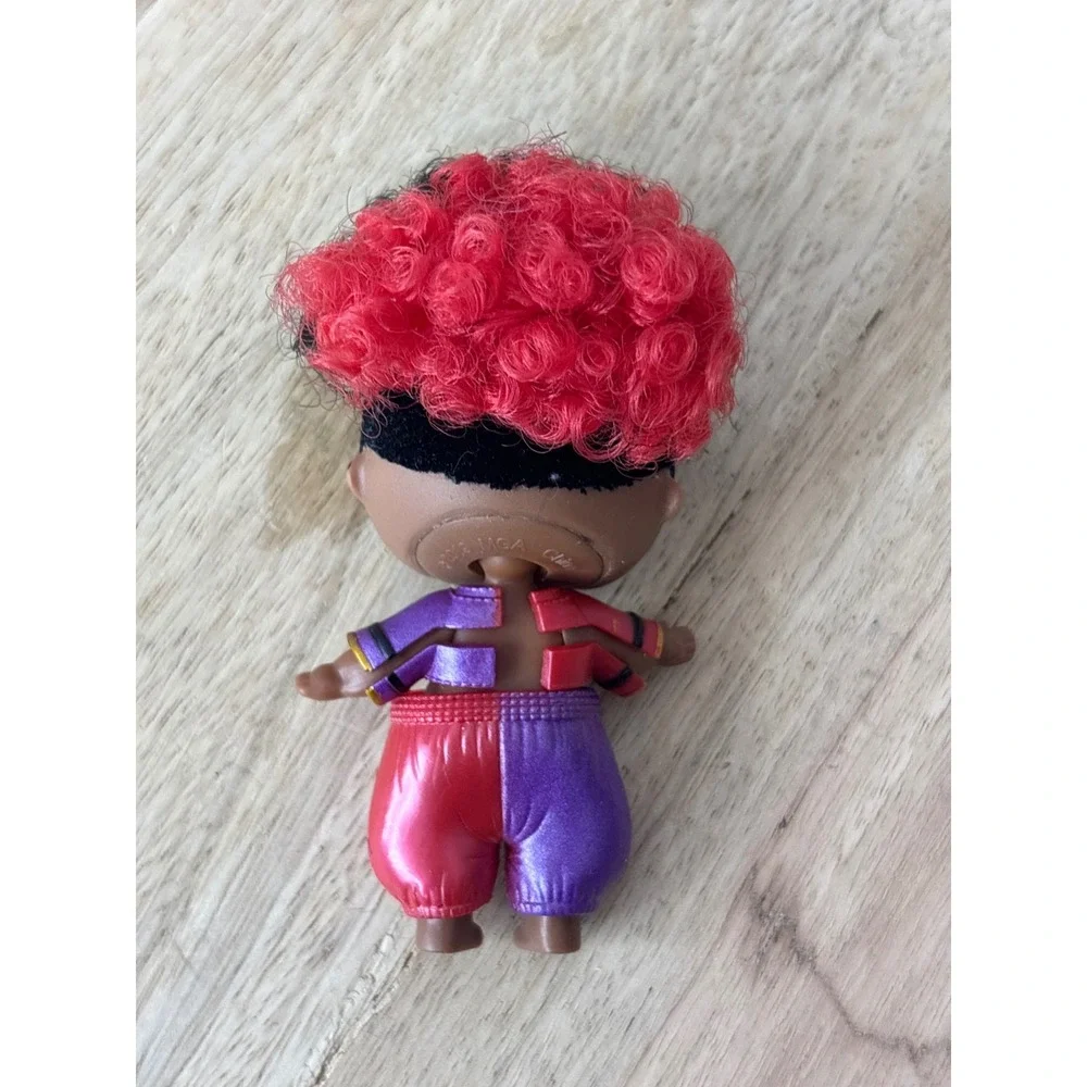 MGA LOL Surprise Boys Series 2 Hype Guy Doll Red Purple Split Color 3 Inch Toy